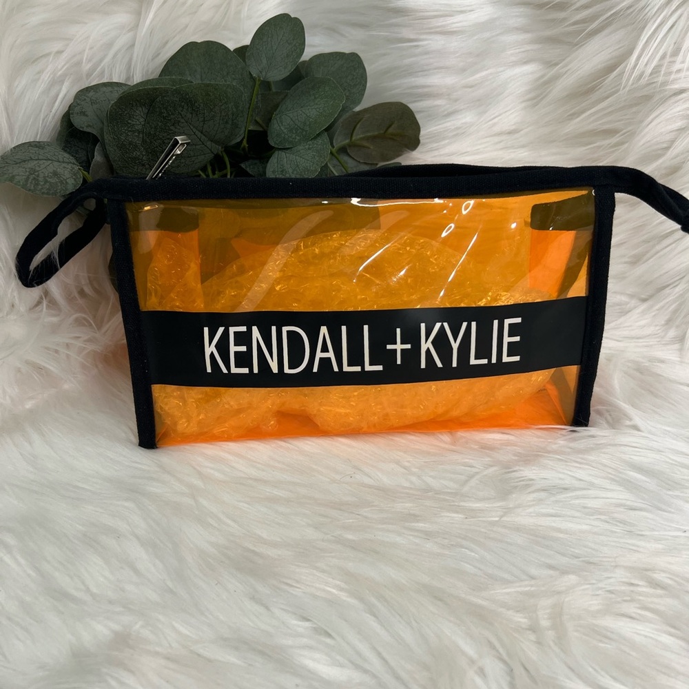 Kendall & Kylie Orange and Black Transparent Bag